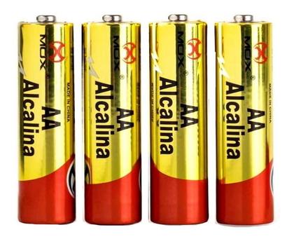 Imagem de Pilha Alcalina AA Comum Kit com 8 unidades Mox Premium