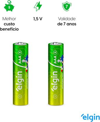 Imagem de Pilha alcalina aaa blister 2pcs - elgin