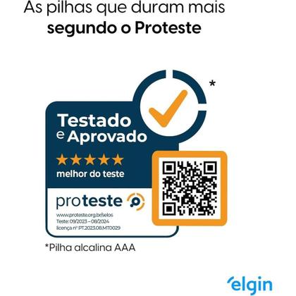 Imagem de Pilha Alcalina AAA c/ 2 Unidades Elgin