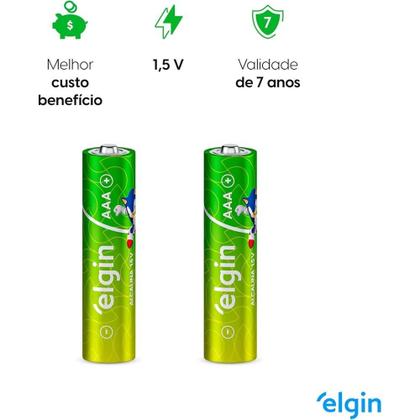 Imagem de Pilha Alcalina AAA c/ 2 Unidades Elgin