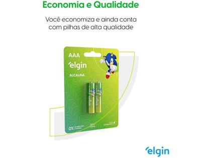 Imagem de Pilha Alcalina AAA ELE000000082154 Elgin 1,5V 2 Unidades