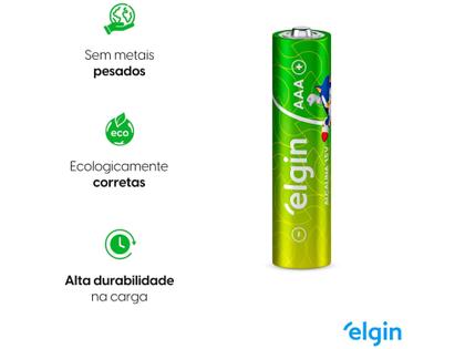 Imagem de Pilha Alcalina AAA ELE000000082155 Elgin 1,5V 4 Unidades