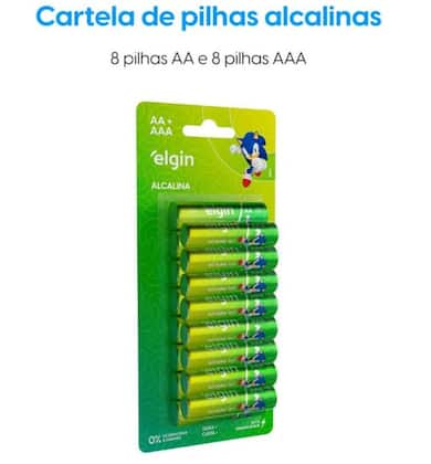 Imagem de Pilha Alcalina Blister com 8 UNID AA e 8 Unidades AAA 82426