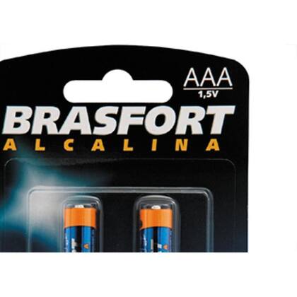 Imagem de Pilha Alcalina Brasfort Palito Aaa2 C/2