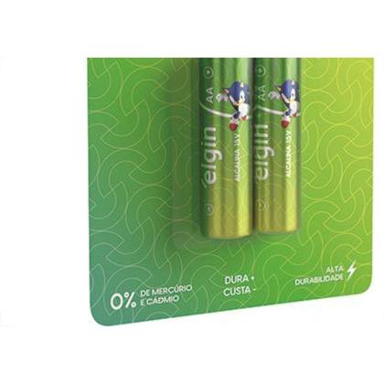 Imagem de Pilha Alcalina Elgin Peq.Aa2 C/2 - Kit C/10 CA