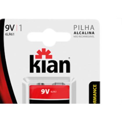 Imagem de Pilha Alcalina Kian Bateria 9V