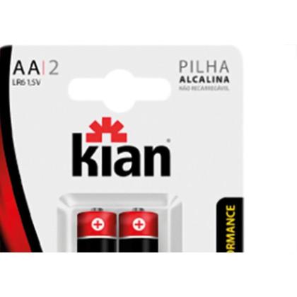 Imagem de Pilha Alcalina Kian Peq Aa2 C/2