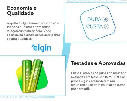 Imagem de Pilha Alcalina Palito AAA Cartela 02UN ELGIN