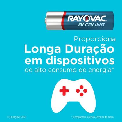 Imagem de Pilha Alcalina Rayovac Palito Aaa Tubo Com 32 Unidades