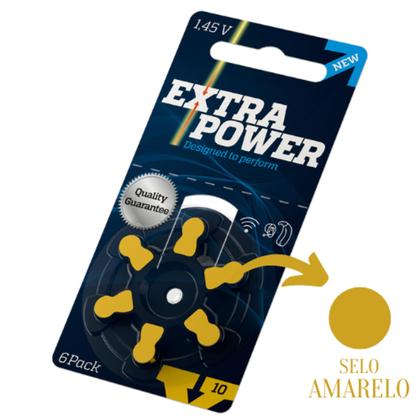 Imagem de Pilha Auditiva 10 com 60 unidades - Extra Power (SELO AMARELO)