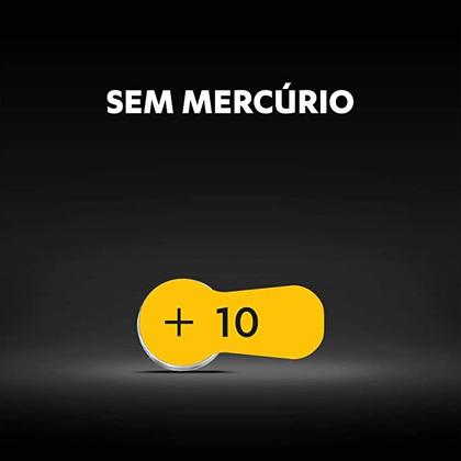 Imagem de Pilha Auditiva nº 10 Duracell com 6 unidades