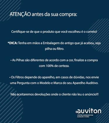 Imagem de Pilha auditiva oticon 312 - 10 cartelas (60 baterias)