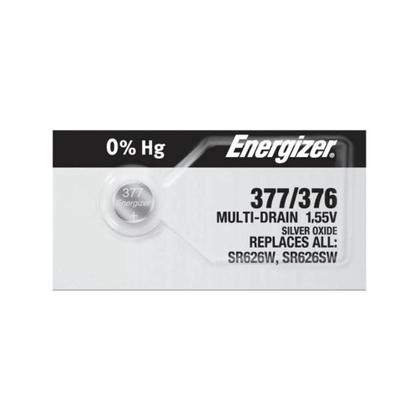 Imagem de Pilha Bateria 377 Sr626Sw 1,55V Energizer Cartela C/20 Un