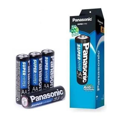 Imagem de Pilha Comum Pequena AA 1,5v Tubo Com 52 Unidades Panasonic Original