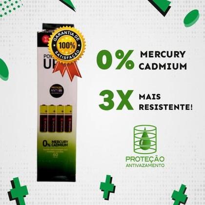 Imagem de Pilha Comum Pequena AA C/ 60 Unidades AASEG Proteção Anti Vazamento Segma Atacado