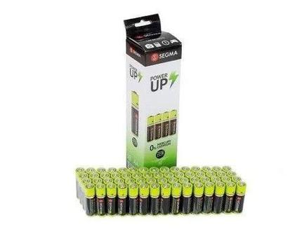 Imagem de Pilha Comum Pequena AA C/ 60 Unidades AASEG Proteção Anti Vazamento Segma Atacado