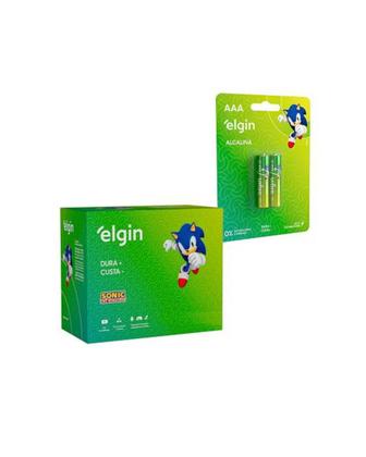 Imagem de Pilha Elgin Alcalina Palito AAA Cx.10 Cartelas de 2 Unidades