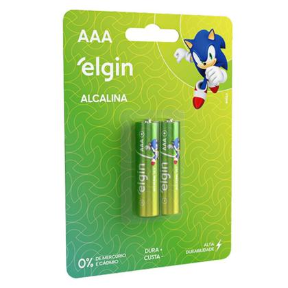 Imagem de Pilha Elgin Alcalina Palito AAA Cx.10 Cartelas de 2 Unidades