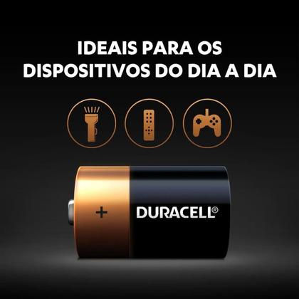 Imagem de Pilha Grande D Duracell Alcalina Cartela C/2 Unidades Lr20