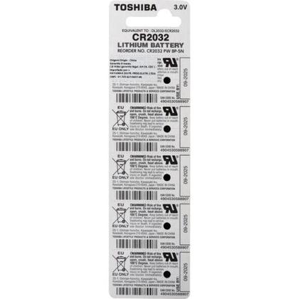 Imagem de Pilha Moeda Lithium 3V CR2032 (C/5 Pilhas) Toshiba