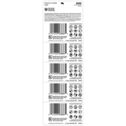 Imagem de Pilha Moeda Lithium 3V Cr2032 (Com 5 Pilhas) Duracell