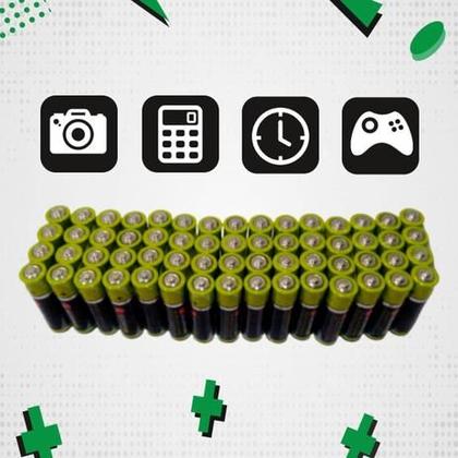 Imagem de Pilha Palito AAA Caixa C/ 60 Unidades Durável Proteção Anti Vazamento Atacado Segma