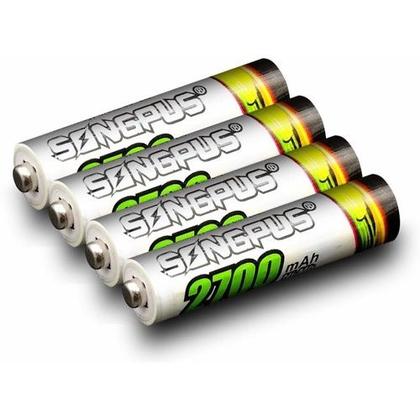 Imagem de Pilha Palito Recarregável Cartela C/ 4 Unidades Songpus AAA 2700mah