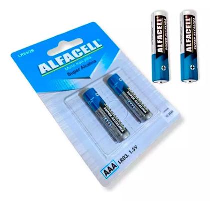 Imagem de Pilha Pequena Alfacell AAA 1,5V Kit com 60 Unidades