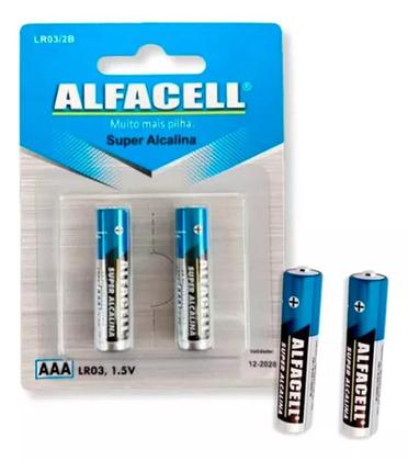 Imagem de Pilha Pequena Alfacell AAA 1,5V Kit com 60 Unidades