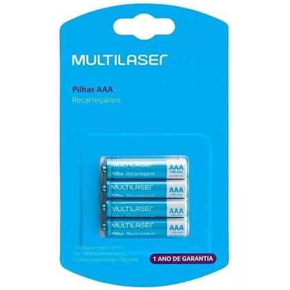 Imagem de Pilha Recarregável 4-AAA 1000mah - CB050 Multilaser
