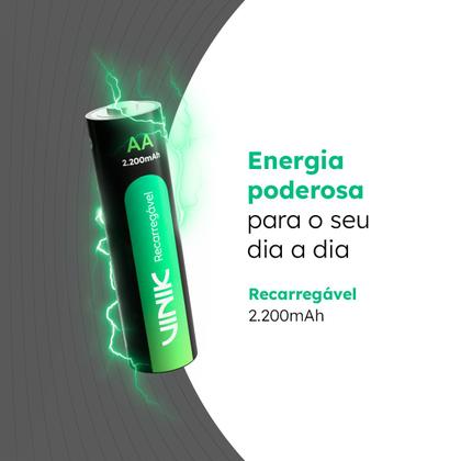 Imagem de Pilha Recarregável Aa C/2 - 2200mah 1.2v - Vp2ab2r