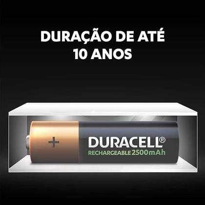 Imagem de Pilha Recarregável AA Pequena DURACELL com 2 unidades
