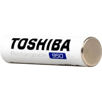 Imagem de Pilha Recarregável AAA 1,2V 950mAh TNH3GAE TOSHIBA (Cartela com 4 unid.)