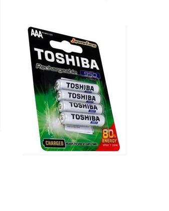 Imagem de Pilha recarregável aaa 950mah toshiba (embalagem com 4 unidades)