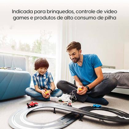 Imagem de Pilha Recarregável AAA Palito - 1.000Mah Blister com 4 Unidades