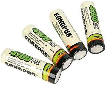 Imagem de Pilha Recarregável Cartela C/ 4 Unidades Songpus AA 4700mah