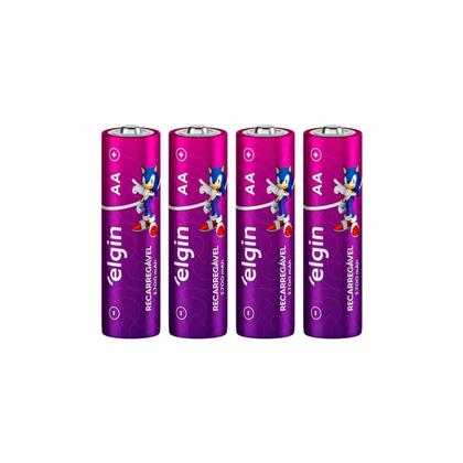 Imagem de Pilha Recarregável Elgin Aa 2700mAh 4 Unidades