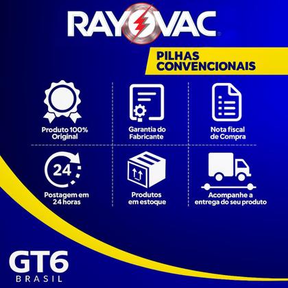 Imagem de Pilha Zinco Rayovac AAA Tubo com 40 Pilhas