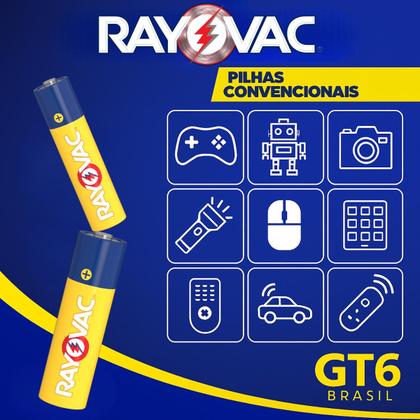 Imagem de Pilha Zinco Rayovac AAA Tubo com 40 Pilhas