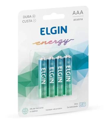 Imagem de Pilhas alcalina aaa 1,5v com 4 unidades