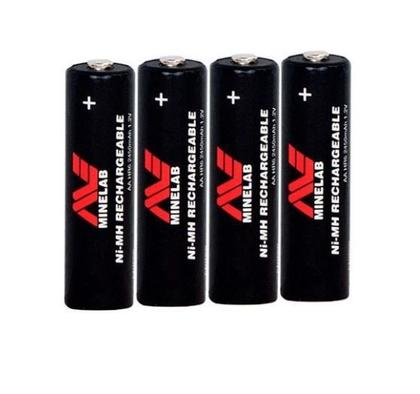 Imagem de Pilhas recarregáveis minelab aa kit 4 de detector de metais