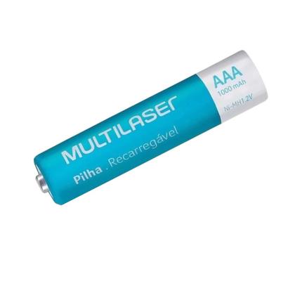 Imagem de Pilhas Recarregável Cb050 Multilaser C4 Pilhas 1000 Mah Aaa