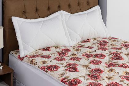 Imagem de Pillow Top Casal King Size Com Travesseiros Cheios Da Ortobom e Fronha