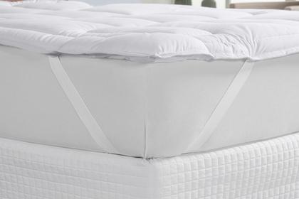 Imagem de Pillow Top Casal Padrão de Micropercal 400 Fios com Manta Siliconada, 450g/m²