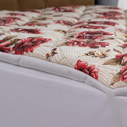 Imagem de Pillow Top Casal Queen 100% Algodão Dupla Face Com Travesseiros Ortobom 5 Peças