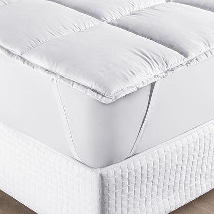 Imagem de Pillow Top para Sobrepor Colchão King Manta Siliconada - 100% Poliéster