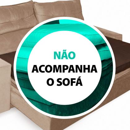Imagem de Pillow Top para Sofá Retrátil e Reclinável de Fibras Macias Futon Almofada 90x180cm - BF Colchões