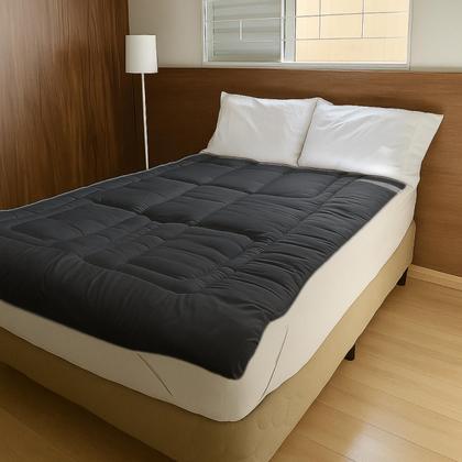 Imagem de Pillow top Protetor Colchão Solteiro Casal Queen King Size 400 Fios Micropercal Dupla Face Tamanhos e Cores