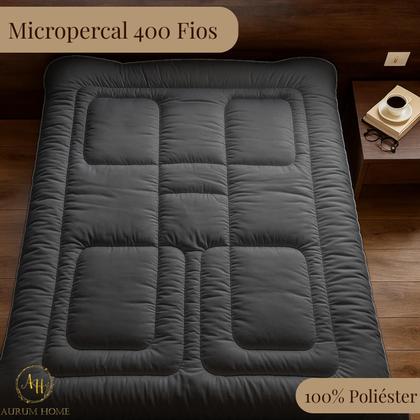 Imagem de Pillow top Protetor Colchão Solteiro Casal Queen King Size 400 Fios Micropercal Dupla Face Tamanhos e Cores