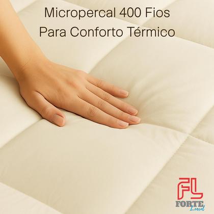 Imagem de Pillow Top Protetor de Colchão 400 Fios Dupla Face Sherpa Qualidade Premium